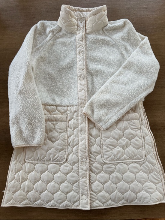 Talbots Jackets & Blazers - Cream Quilted & fleece womens Jacket